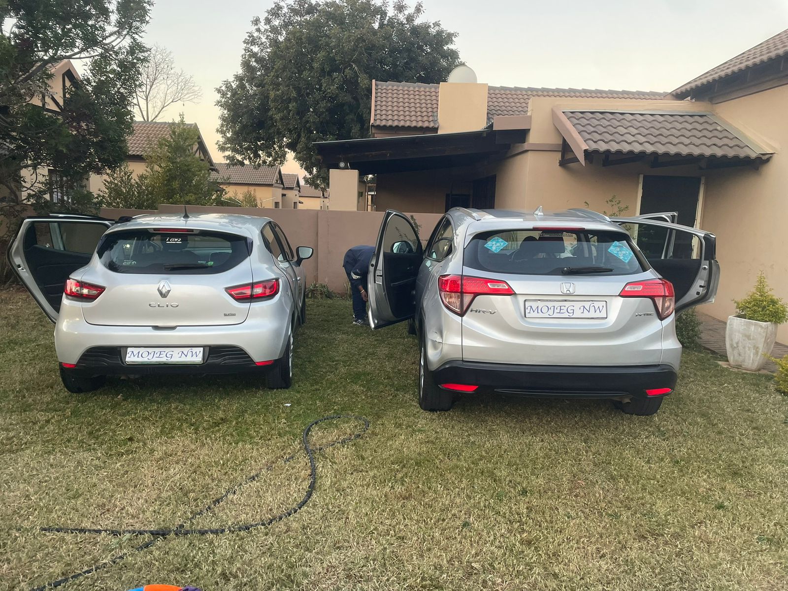 Washing Car Wheels