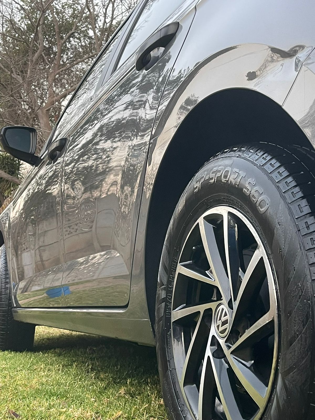 Washing Car Wheels